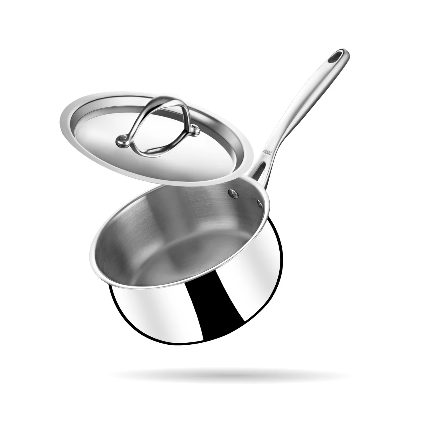 Stahl Artisan Triply Stainless Steel Sauce Pan with Lid 20CM/2.9L (4220)