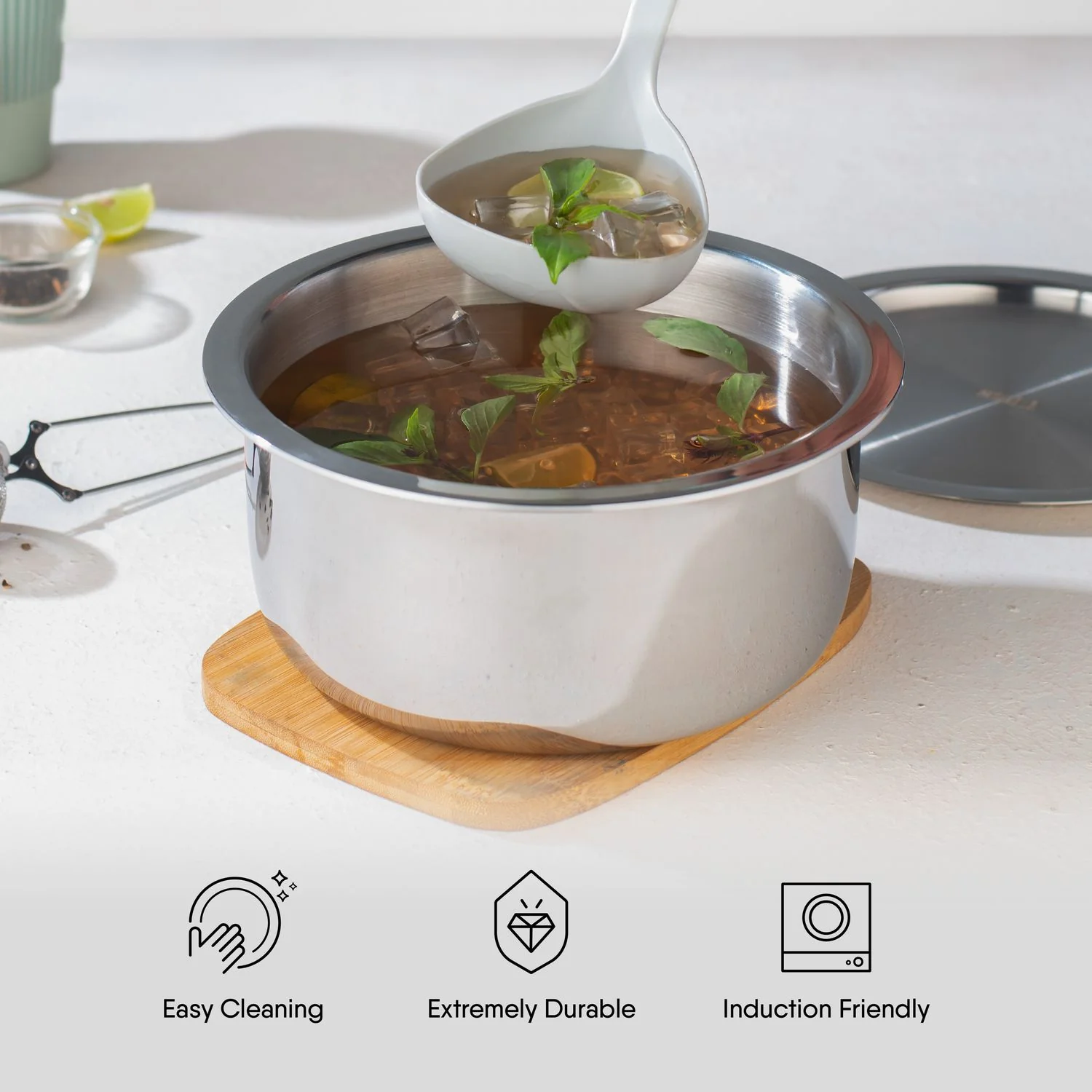 Stahl Steel Tope - Triply Artisan Series 22cm - 4.7 L (4522) view 5