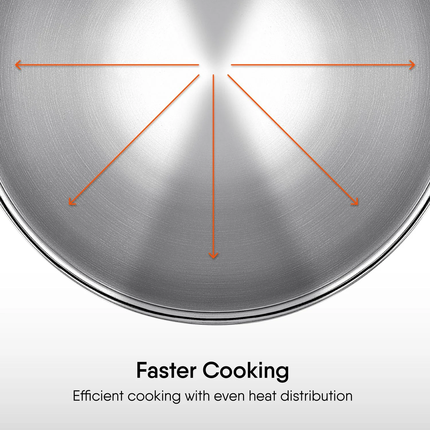 Stahl Tasla Kadhai with Lid - Triply Artisan Series 28CM (4628) view 3