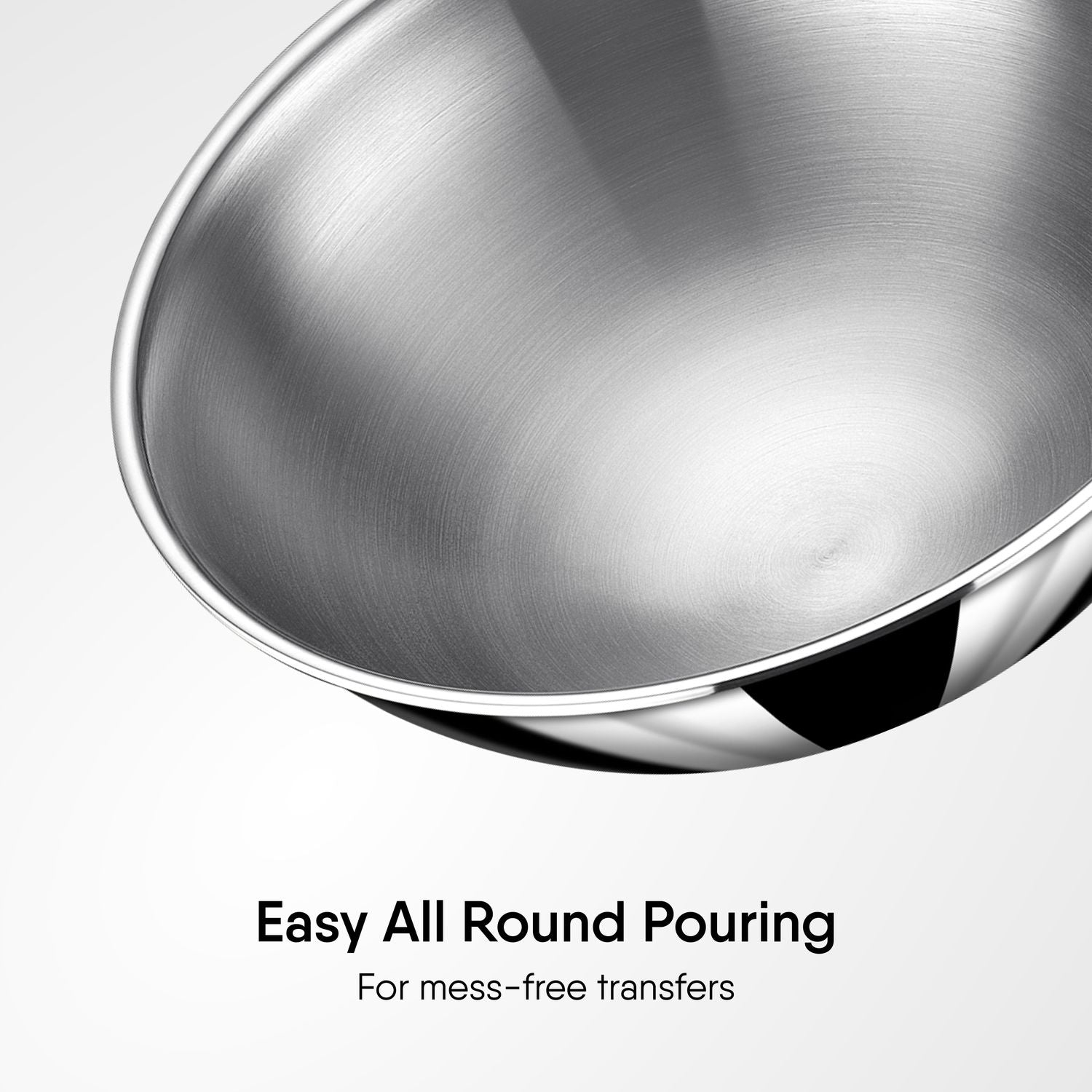 Stahl Tasla Kadhai with Lid - Triply Artisan Series 40CM (4640) view 4