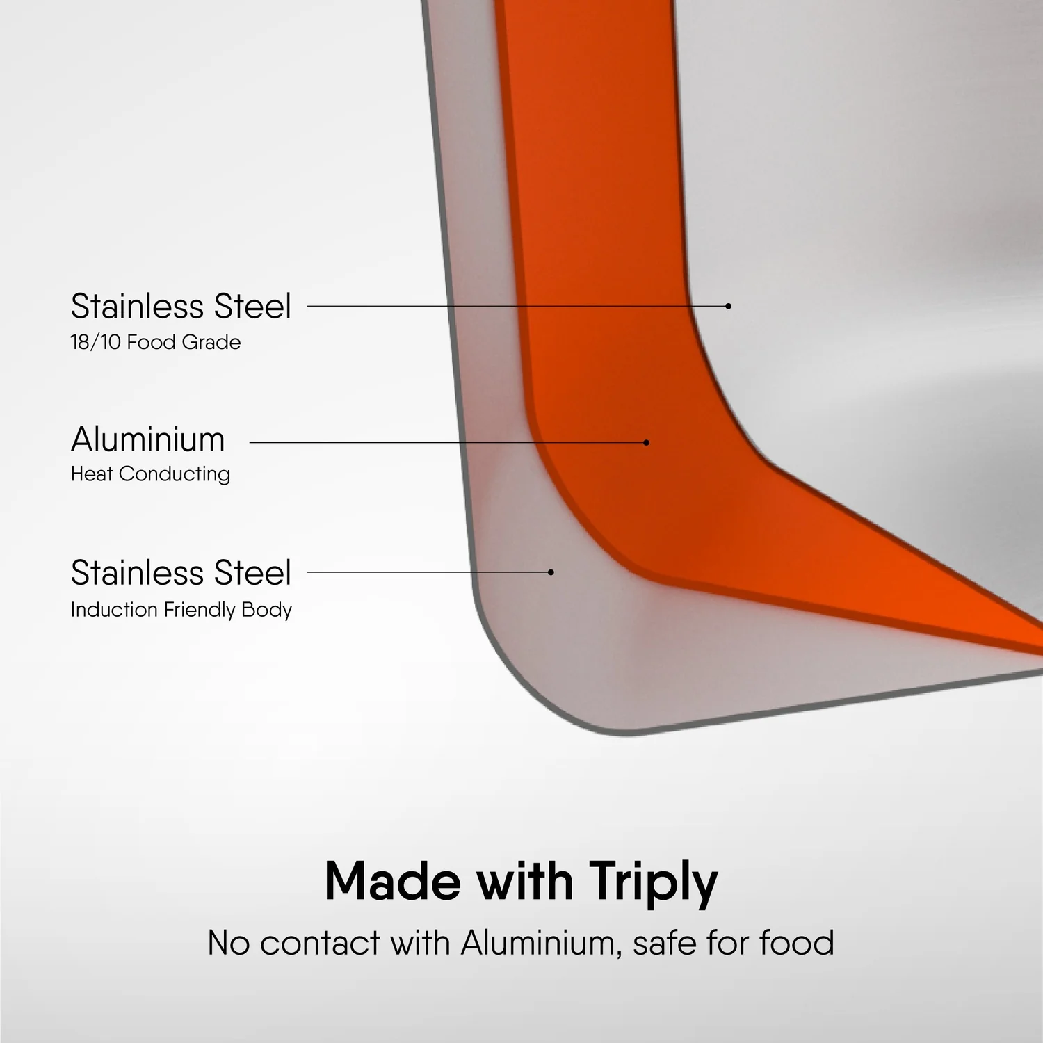 Stahl Artisan Biryani Handi + Lid 24CM (4184) view 2